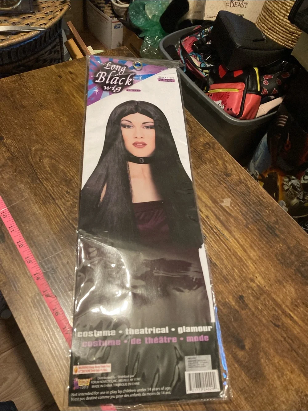 Vintage Forum Novelties long black wig